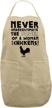 tooloud woman chickens adult apron kitchen & dining logo