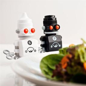 img 3 attached to SUCK UK Wind-up Robot Salt & Pepper Shakers: Quirky Kitchen Gadgets for Seasoning Fun!