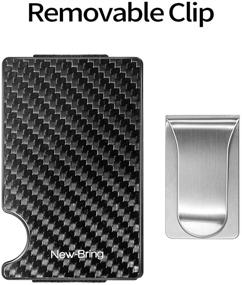 img 2 attached to NEW BRING Carbon Credit Holder Aluminum Men's Accessories