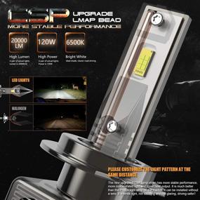 img 3 attached to CAR ROVER Wireless H7 LED Bulb: 120W 20000LM, Ultra Bright 6500K Halogen Replacement