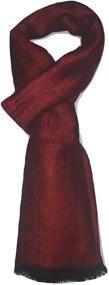 img 3 attached to Linen Color Herringbone Jacquard Scarf Women's Accessories in Scarves & Wraps