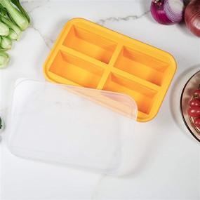 img 3 attached to 🍲 Bangp 1-Cup XL Silicone Freezing Tray with Lid: Perfect for Soups, Sauces, and Liquid Diets - Freeze, Store, Bake, or Cook!