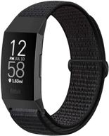 👉 avod nylon watch bands - compatible with fitbit charge 4/charge 3/se | soft replacement wristband | breathable sport strap | band for women & men logo