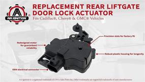 img 1 attached to AA Ignition Rear Liftgate Door Lock Actuator - Chevy, GMC, Cadillac Vehicles - Tahoe, Suburban, Yukon, 🔒 Denali, Escalade - Replace Faulty Parts 15250765, 15808595, 746015, 25001736 - Perfect Compatible Fit for ESV and EXT models