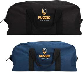 img 3 attached to 🔧 Rugged Tools Tool Bag Combo - Small & Medium Tote Bags for Electricians, Plumbers, Gardeners, HVAC & More - Organizer Bags