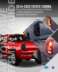 img 3 attached to Улучшите свой Toyota Tundra: Светодиодные задние фонари 2014-2020 года - черный корпус, дымчатая линза (2 шт. AUTOWIKI)