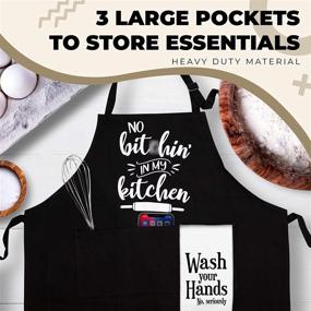 img 2 attached to Laugh-Out-Loud Funny Cooking Apron for Women - Perfect Cooking Gifts for Passionate Women Cooks! Stylish Aprons with Pockets – Ideal Kitchen Aprons, Hilarious Gifts for Women's Birthdays and Moms