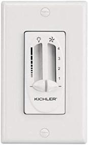 img 1 attached to Kichler 337010WH Fan Light Dimmer - 4-Speed Control (White)