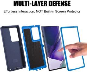 img 1 attached to 📱 AICase Galaxy Note 20 Ultra Case – Full Body Rugged Heavy Duty Case with Drop Protection, Shockproof/Drop/Dust Proof. 3-Layer Protective Durable Cover for Samsung Galaxy Note20 Ultra 5G.