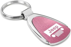 img 2 attached to 🔑 Au-Tomotive Gold, INC. Pink Jeep Grille Logo Tear Drop Key Chain