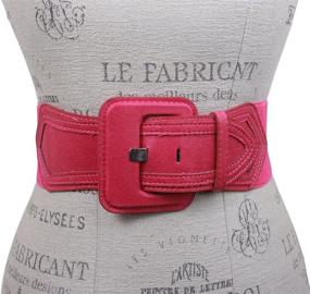 img 1 attached to Ladies Waist Fashion Stretch Detailing Women's Accessories and Belts