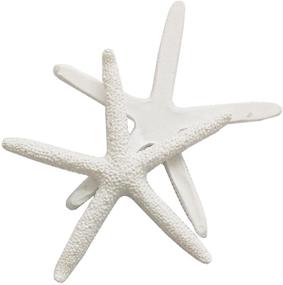 img 2 attached to LJY (Pack of 25) 3.15 Inches White Resin Pencil Finger Starfish for Wedding, Home Decor, and Craft Projects