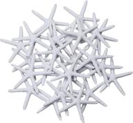 ljy (pack of 25) 3.15 inches white resin pencil finger starfish for wedding, home decor, and craft projects logo