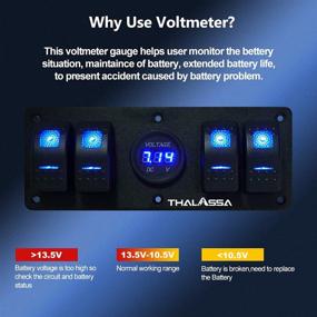 img 2 attached to Digital Voltmeter Switches Off Road Vehicles Sports & Fitness