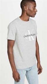 img 1 attached to 👕 Calvin Klein Monogram T Shirt Heather: Stylish Men's Clothing in T-Shirts & Tanks
