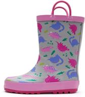 👦 durable mysoft toddler waterproof rainboots with fun patterns for boys' shoes and boots logo