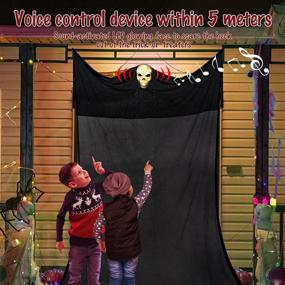 img 3 attached to 👻 Spooky Halloween Hanging Ghost Decorations with Scary Creepy Voice – Perfect for Outdoor Indoor Yard Garden Parties!