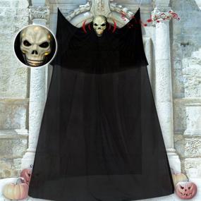 img 4 attached to 👻 Spooky Halloween Hanging Ghost Decorations with Scary Creepy Voice – Perfect for Outdoor Indoor Yard Garden Parties!