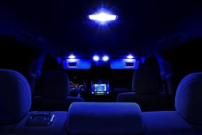 img 1 attached to 🔵 Усовершенствованный SEO: Xtremevision интерьерный LED-комплект для Nissan Cube 2009-2015 (5 штук) - набор синей подсветки с установочным инструментом.