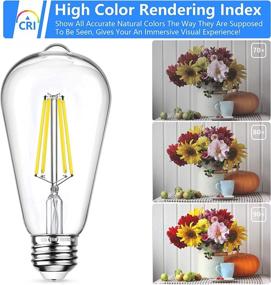 img 1 attached to Dazzlingly Bright Dimmable Daylight Filament - Ideal Light for Any Mood!
