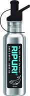 ripuri classic 27oz stainless steel filter water bottle for camping, hiking, backpacking, outdoor adventures, and emergencies - whale design logo