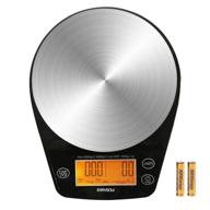 📏 eravsow coffee scale with timer - precision stainless steel kitchen food weight scale with lcd display & hanger hole - 6.6lb/3kg logo