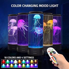 img 3 attached to 🔮 Brewish Giftable Jellyfish Lamp: Lifelike Desk Mood Aquarium with 18 Color Changing Remote Control - Perfect Home Decor & Gifts for Men, Women, and Kids