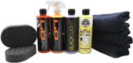 🚗 enhanced black car care kit: unleash the power with chemical guys hol203, 9 essential items! logo