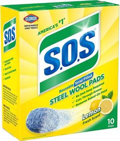 img 3 attached to 🧽 S.O.S Steel Wool Soap Pads, Lemon Fresh, 10 Count (6-Pack)