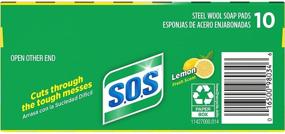 img 1 attached to 🧽 S.O.S Steel Wool Soap Pads, Lemon Fresh, 10 Count (6-Pack)