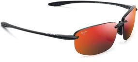 img 3 attached to 🕶️ Stylish and Comfortable Maui Jim Ho'okipa Asian Fit Rectangular Sunglasses for an Exceptional Eye Protection