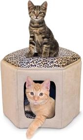 img 4 attached to K&amp;H Pet Products Thermo-Kitty Sleephouse Cat Cave: Heated or Unheated Comfort for Your Feline Friend