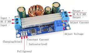 img 1 attached to 🔋 DZS Elec DC 4A модуль постоянного напряжения и тока Step-Up Down: регулируемый автоматический DC-DC 5V-30V до 0.5V-30V регулируемый источник питания зарядного устройства Buck/Boost Voltage Regulator