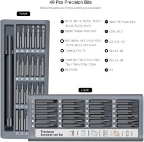 img 3 attached to Универсальный набор магнитных прецизионных отверток 49 в 1 - набор ремонтных инструментов с магнитным битом S2 Steel для iPhone, MacBook, ноутбука, iPad, ПК, часов.