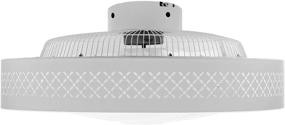 img 1 attached to 🌀 Minney Ceiling Fan with Light: 22-inch Enclosed Shell, Dimmable LED, Remote Control - Perfect for Low Profile Rooms