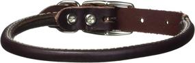 img 3 attached to 🐾 Coastal Pet Products Latigo Leather Round Dog Collar, 5/8" x 16