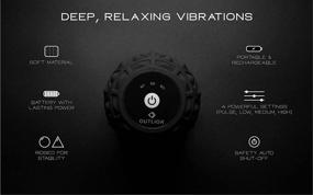 img 3 attached to 🔴 Deep Tissue Vibrating Massage Ball - 4 Speed Vibrating Massage Ball for Trigger Point Therapy - Vibrating Foam Roller for Yoga Therapy and Muscle Recovery - Compact Myofascial Release Vibrating Roller