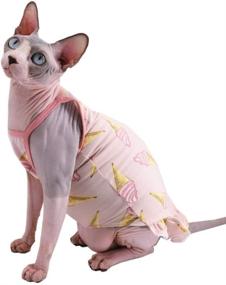 img 4 attached to Kitipcoo Sphynx Clothes Pullover Apparel Cats