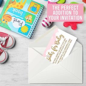 img 1 attached to Request Invitations Invites Instead Business Baby Stationery for Invitations
