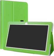 📱 alldocube iplay10 tablet case - slim folding stand cover, pu leather, green, 10.6 inch android tablet logo