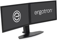 🖥️ стойка для двух мониторов ergotron neo-flex - двойная vesa-система для стола - поддерживает 2 монитора до 24 дюймов - стильный черный цвет логотип