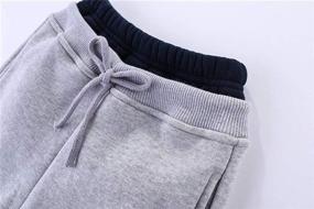 img 2 attached to 🏞 Cozy and Practical: LittleSpring Boys Girls Drawstring Fleece Pants for Ultimate Comfort