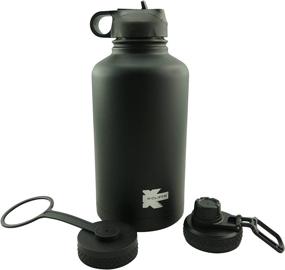 img 4 attached to 🧃 K-Cliffs Stainless Steel Vacuum Insulated Sport Water Bottle with Thermal Travel Mug, 3 Lids - Straw, Coffee, and Sport Cap, BPA-Free