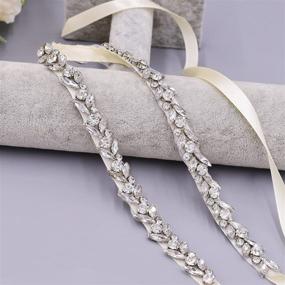 img 1 attached to HONGMEI Rhinestone Wedding Handmade Bridesmaid Women's Accessories