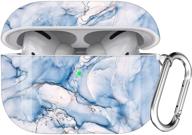 🔵 чехол для корпуса наушников airpods pro blue marble - valkit мягкий защитный чехол из tpu с брелоком для заряда apple airpods pro - переносной, ударопрочный для мужчин, женщин, девушек логотип