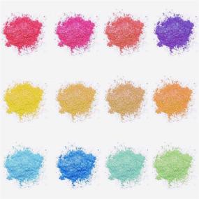 img 3 attached to 🎨 Mica Powder Pearl Pigment Set - 12 Color Cosmetic Grade Metallic Pigment Supply Kit in Bottle for Mica Soap Making, Slime, Bath Bombs, Make-up, Nails (12 Colors)