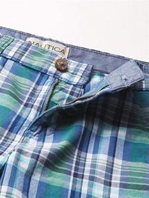 img 1 attached to 🩳 Nautica Front Plaid Shorts: Stylish Seaside Boys' Clothing for Cool Shorts