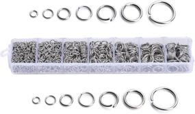 img 2 attached to 💍 1500pcs/case Silver Open Jump Rings [3mm - 10mm] for DIY Jewelry Making - MINI-FACTORY Connector Loops