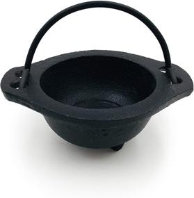 img 3 attached to Alternative Imagination Cast Iron Cauldron: Versatile 2.5 Inches Wide Pot for Incense, Rituals, and Home Decor