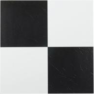 🏠 achim home furnishings ftvso10320 nexus 12-inch vinyl tile, black and white solid pattern, pack of 20 logo